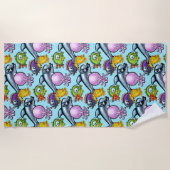 Aqua Babies Beach Handtuch (Vorderseite)