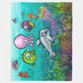 Aqua Babies Fleece Blanket (Vorderseite)