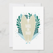 Aqua Baby an Bord Twins Kinderdusche Einladung (Vorderseite)