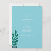 Aqua Baby an Bord Twins Kinderdusche Einladung (Rückseite)