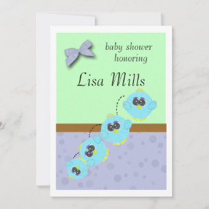 Aqua Baby Bird Einladung