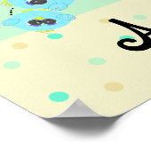 Aqua Baby Bird Poster (Ecke)