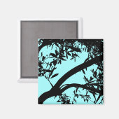 Aqua-Baum-Magnet Magnet (Vorderseite/Rückseite)
