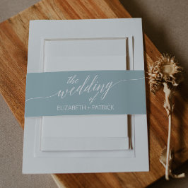 Aqua Beach Coordination Wedding Einladungsbanderole