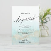 Aqua Beach Key West Begrüßungsbrief und -reise (Stehend Vorderseite)