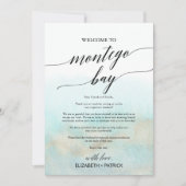 Aqua Beach Montego Bay Begrüßungsschreiben und Rei (Vorderseite)