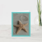 Aqua Beach Note Card Karte (Vorderseite)