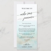 Aqua Beach Ocho Rios Begrüßungsschreiben und Unter (Vorderseite)