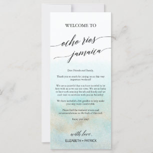 Aqua Beach Ocho Rios Begrüßungsschreiben und Unter