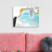 Aqua Beach Orchid Leinwanddruck (Insitu (Wohnzimmer))