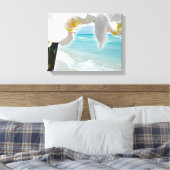 Aqua Beach Orchid Leinwanddruck (Insitu (Schlafzimmer))