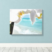 Aqua Beach Orchid Leinwanddruck (Insitu (Holzboden))