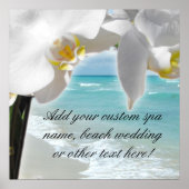 Aqua Beach Orchid Poster (Vorne)