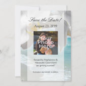 Aqua Beach Orchid Save The Date (Vorderseite)