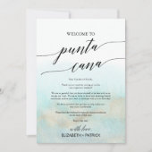 Aqua Beach Punta Cana Begrüßungsschreiben und Reis (Vorderseite)