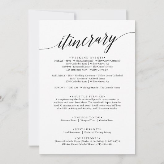 Aqua Beach Punta Cana Begrüßungsschreiben und Reis (Rückseite)