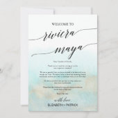 Aqua Beach Riviera Maya Begrüßungsschreiben und Re (Vorderseite)