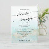 Aqua Beach Riviera Maya Begrüßungsschreiben und Re (Stehend Vorderseite)