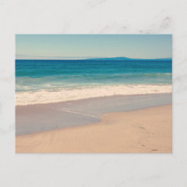 Aqua Beach Scene Blank Foto Postkarte