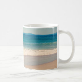 Aqua Beach Scene Foto Kaffeetasse