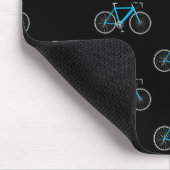 aqua bicycle on black mousepad (Ecke)