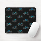aqua bicycle on black mousepad (Mit Mouse)