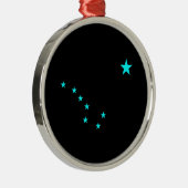 Aqua Big Dipper Ornament Aus Metall (Rechts)