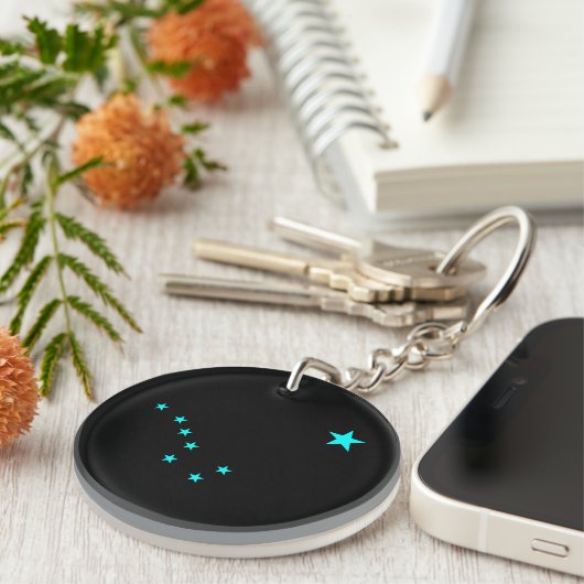 Aqua Big Dipper Schlüsselanhänger (Vorderseite rechts)