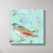 Aqua Bird Leinwanddruck (Vorderseite)