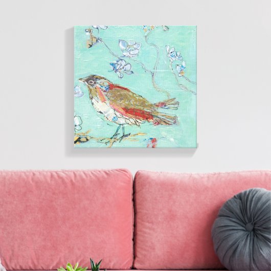 Aqua Bird Leinwanddruck (Insitu (Wohnzimmer))