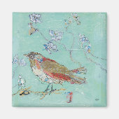 Aqua Bird Magnet (Vorne)