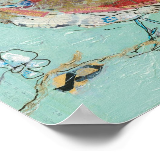 Aqua Bird Poster (Ecke)