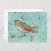 Aqua Bird Postkarte (Vorne/Hinten)
