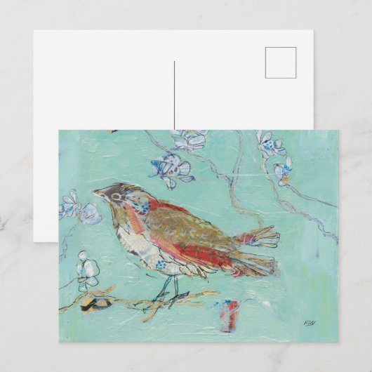 Aqua Bird Postkarte (Vorne/Hinten)