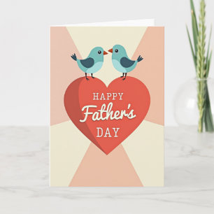 Aqua Birds Vatertagskarte Karte