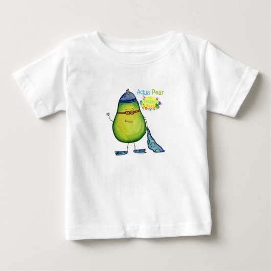 Aqua-Birne, Babyt-stück Baby T-shirt (Vorderseite)