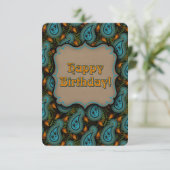 Aqua Black Paisley (Stehend Vorderseite)