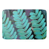 Aqua-Blätter Badematte (Vorderseite)