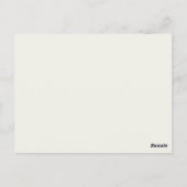 Aqua-Blau-Damastmuster Postkarte (Rückseite)