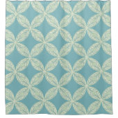Aqua Blau Duschvorhang (Vorderseite)