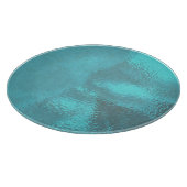 Aqua-Blau-Glas Schneidebrett (Ecke)