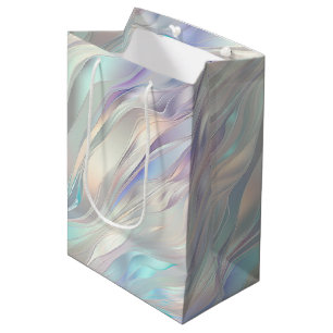 Aqua Blau Lila Perle Weiß Hochzeit Mittlere Geschenktüte