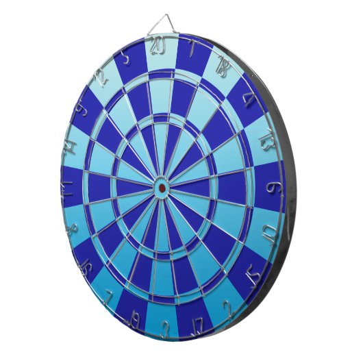 Aqua-Blau Ombre Dartscheibe (Vorderseite rechts)