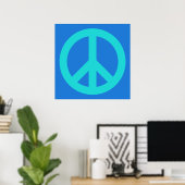 Aqua Blau Poster (Heimbüro)