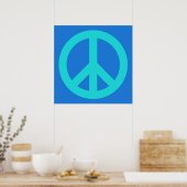 Aqua Blau Poster (Küche)