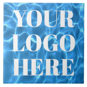 Aqua Blau Schwimmbad Foto für Ihr Logo Fliese