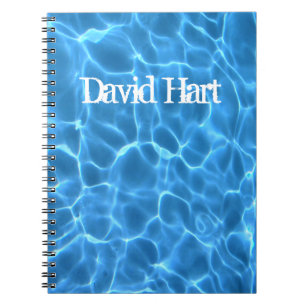 Aqua Blau Schwimmbad Foto Notizblock