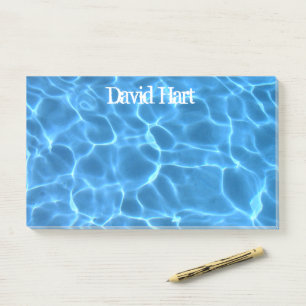 Aqua Blau Schwimmbad Foto Post-it Klebezettel