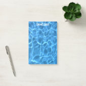Aqua-Blau-Schwimmbad Post-it Klebezettel (Büro)