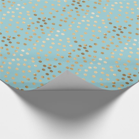 Aqua-Blau und Geschenkpapier (Ecke)